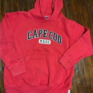 CUFFYS Cape Cod GUC boys girls red hoodie sweatshirt top shirt summer size 8